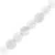 Natural stone beads 6mm Agate crackle White frosted